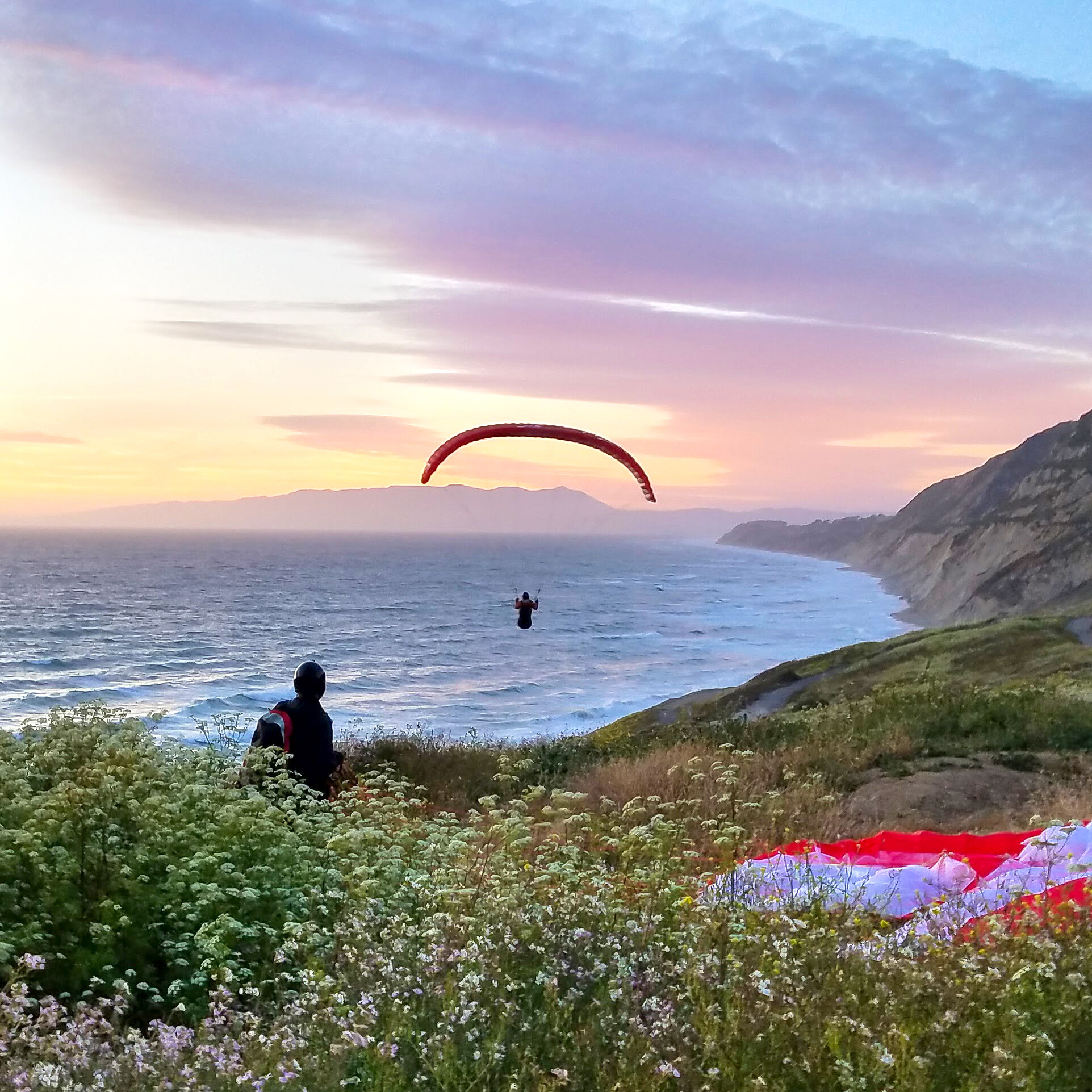 Paragliding training