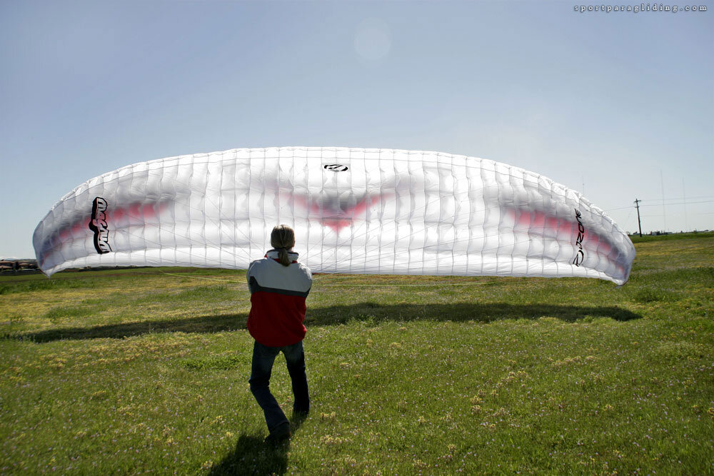 Paragliding training